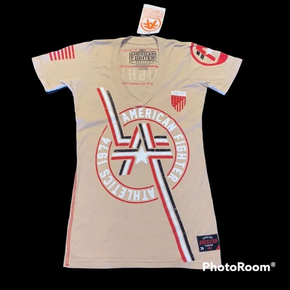 American fighter top size small NWT